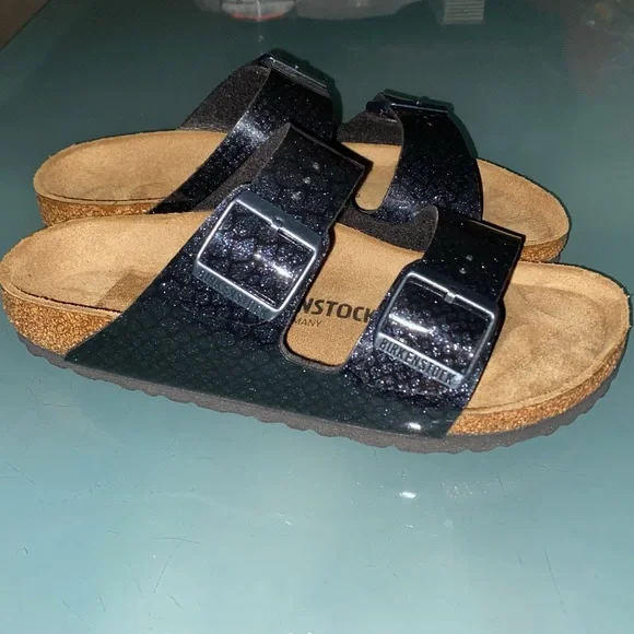 Birkenstock Arizona BF Magic Snake Black Size 38 - Picture 3 of 8
